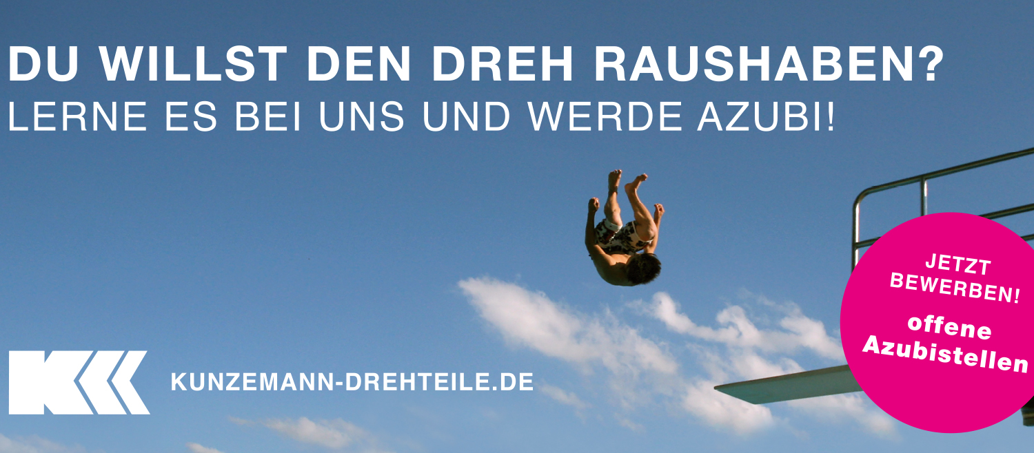 Ausbildungsstelle bei Kunzemann Präzisionsdrehteile